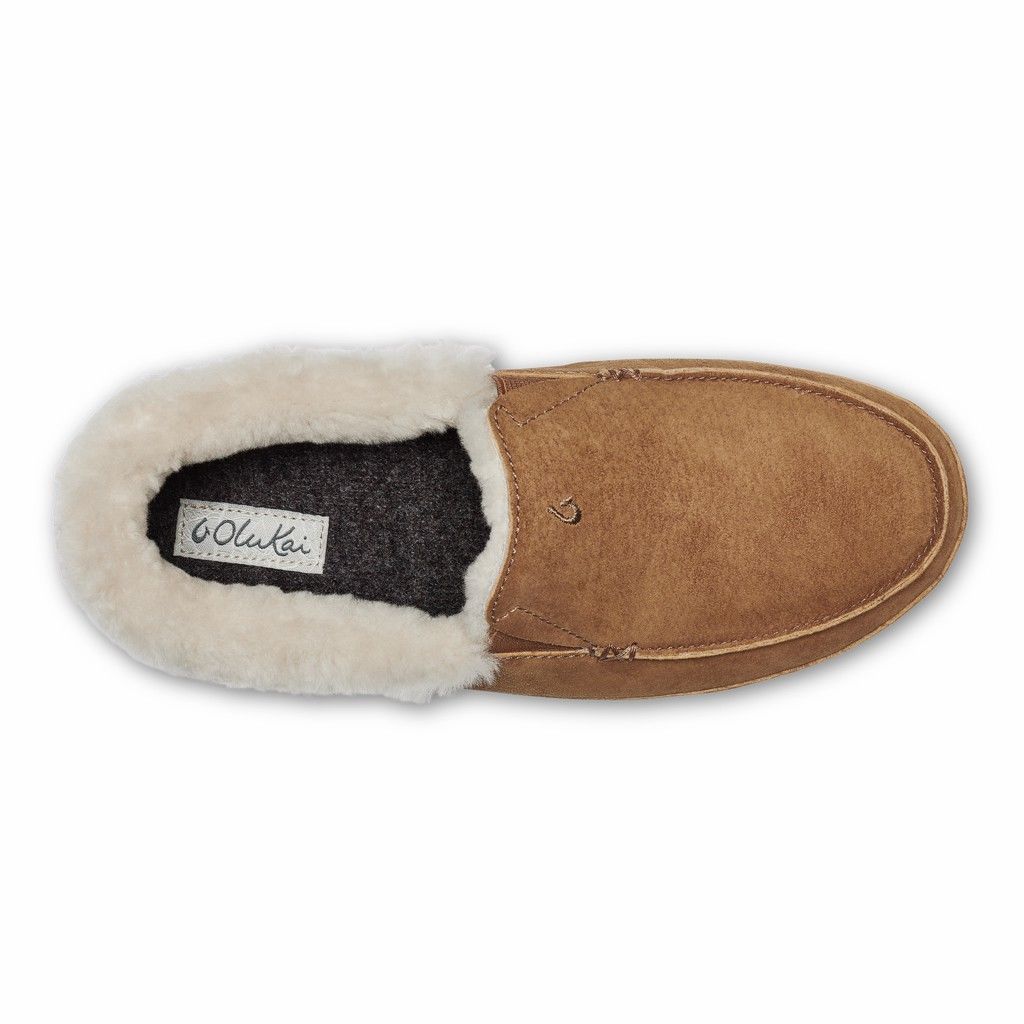 Olukai Women's Ku Una Slipper - Tan US745-316